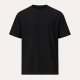 Black custom photo T-shirt front view