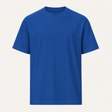 Blue custom photo T-shirt front view