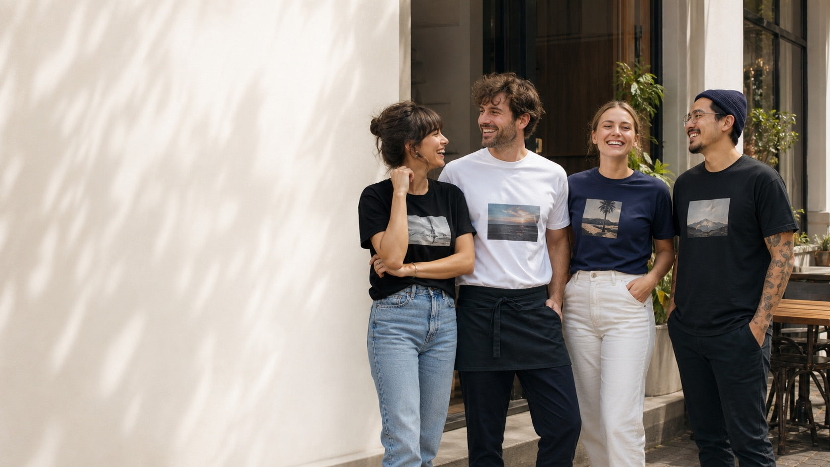 Matching custom shirts for a group