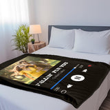 Custom Music Blanket Personalized Holiday Gifts