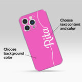 Custom text phone case handwriting 2 -