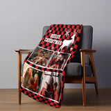 Custom Christmas Blanket- Personalized Holiday Gifts