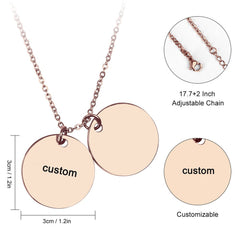 Double Disc Necklace