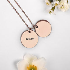 Double Disc Necklace