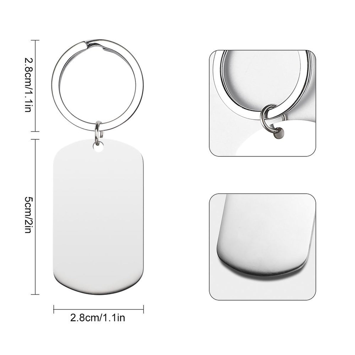 Metal Keychain  Style 5x2.8cm