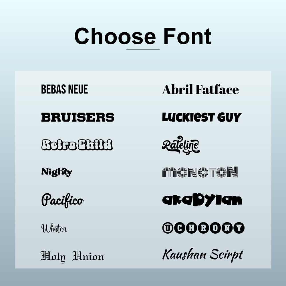 choose font