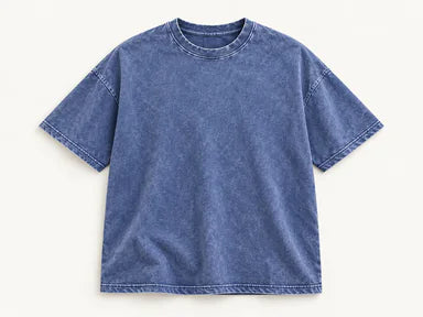 Dusty-blue Washed T-Shirt